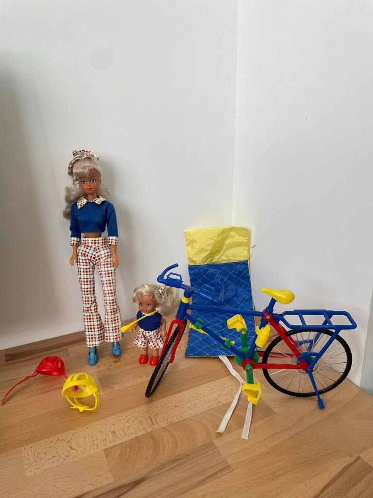 Vintage Steffi Love Bike Tour Set, Ophalen of Verzenden, Zo goed als nieuw, Barbie