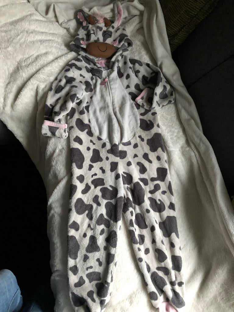 Leuke koeien onesie maat 110 (c1), Ophalen of Verzenden, Zo goed als nieuw, 110 t/m 116, Jongen of Meisje