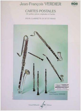 klarinet: - cartes postales + cd - clarinette SIb, piano, Overige genres, Ophalen of Verzenden, Zo goed als nieuw, Klarinet