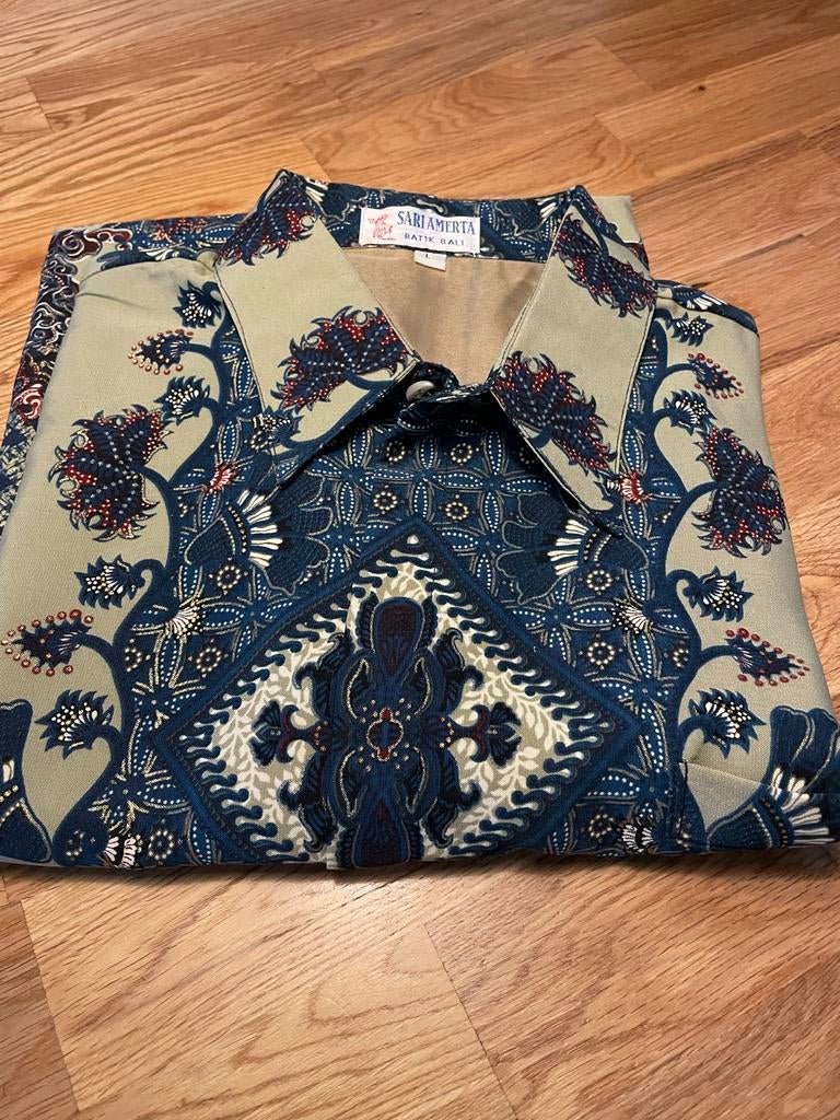 Batik Heren Shirt Korte Mouw, Ophalen, Nieuw, Overige kleuren, Overige halswijdtes