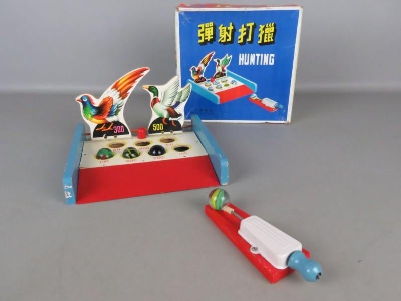 Vintage China speelgoed Knikkerspel Hunting schietsysteem, Ophalen of Verzenden