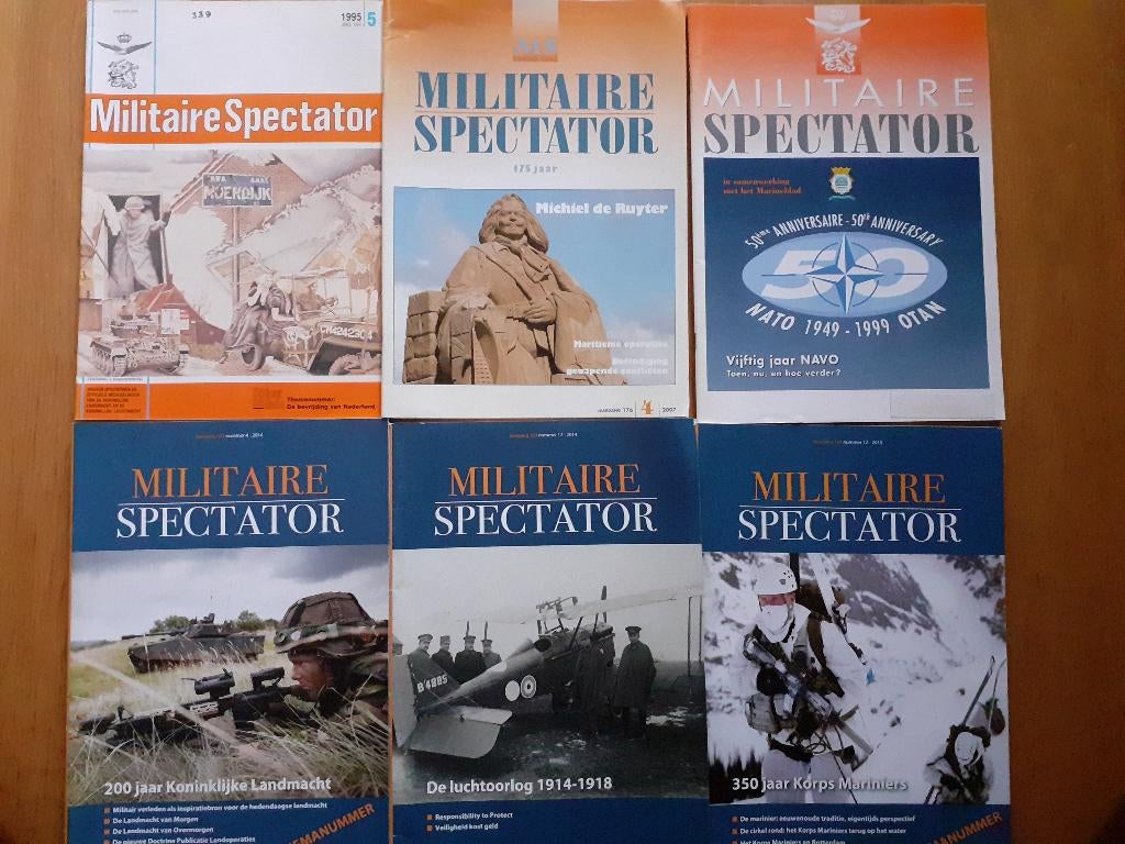Militaire spectator 6 stuks, Ophalen of Verzenden, Niet van toepassing, Gelezen, Landmacht