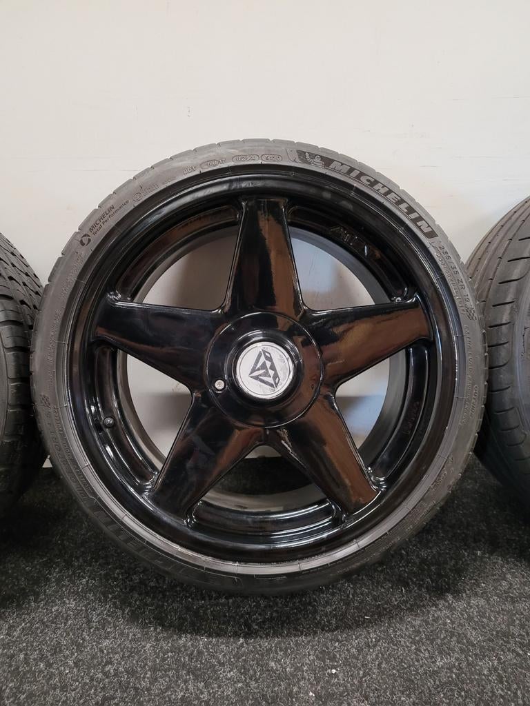 19 inch Azev Diamond 5x112 Audi VW Seat Skoda zomerbanden., Auto-onderdelen, 19 inch, Gebruikt, Azev, Ophalen of Verzenden