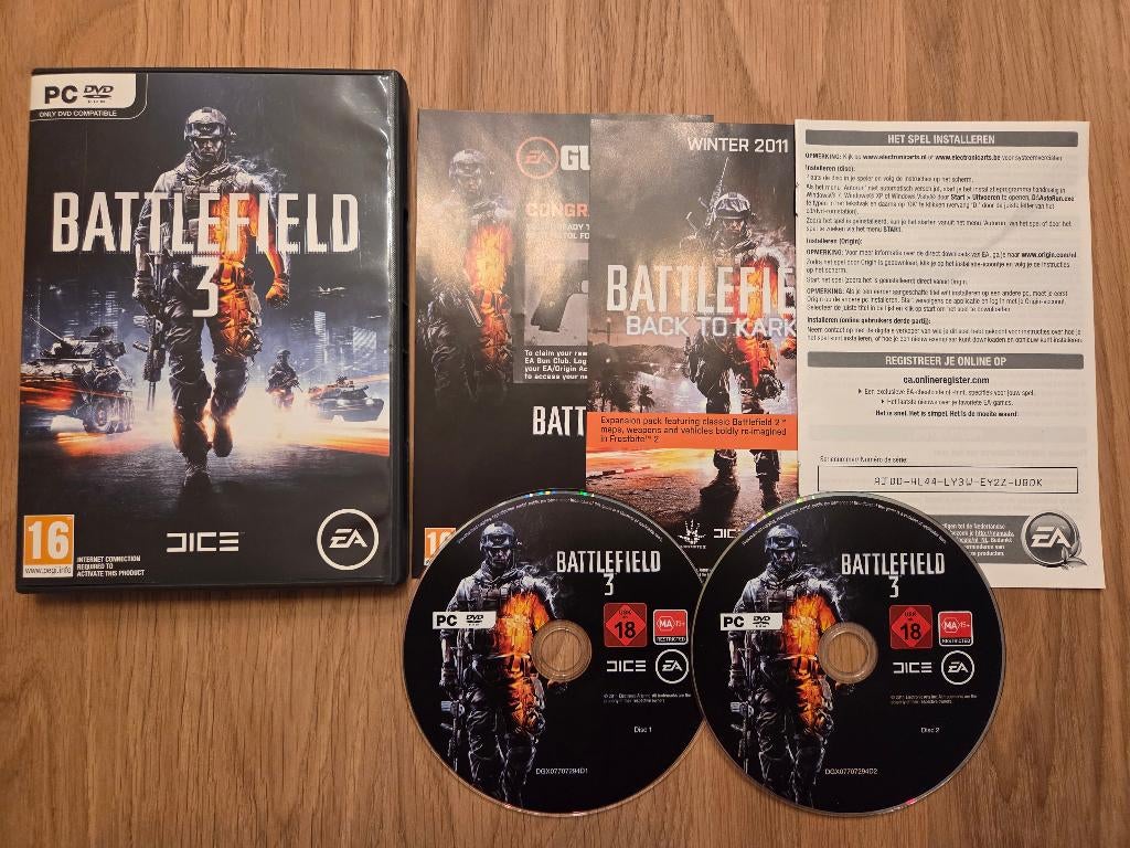 Battlefield 3 (compleet), Spelcomputers en Games, Games | Pc, Vanaf 18 jaar, Shooter, 1 speler, Ophalen of Verzenden