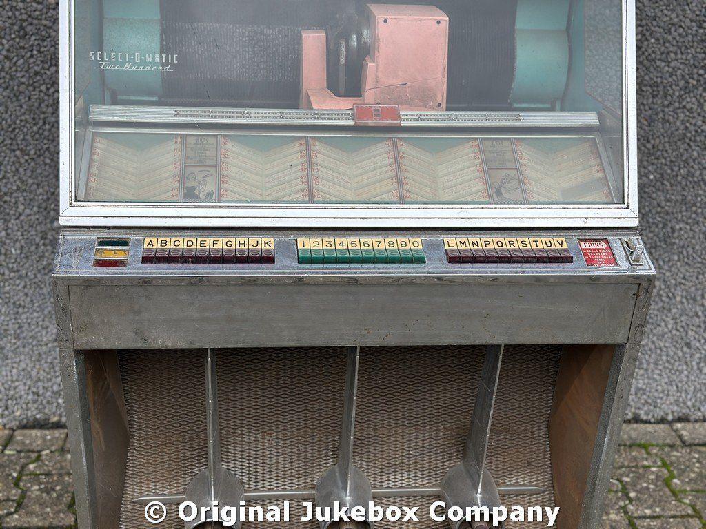 JUKEBOX: Seeburg model 201 jukebox, Ophalen, 1950 tot 1960, Zo goed als nieuw, USA
