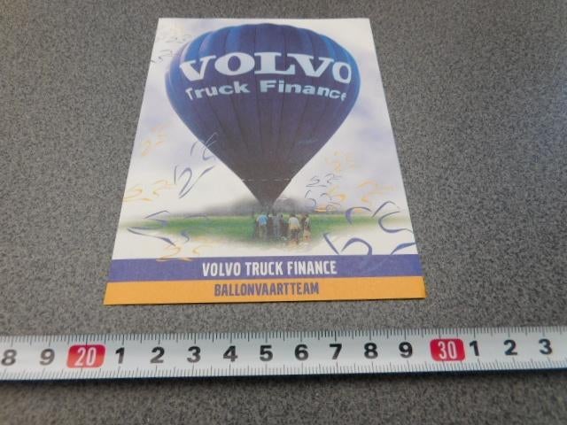 sticker Luchtballon VOLVO Truck Finance Ballonvaartteam *, Verzamelen, Ophalen, Zo goed als nieuw