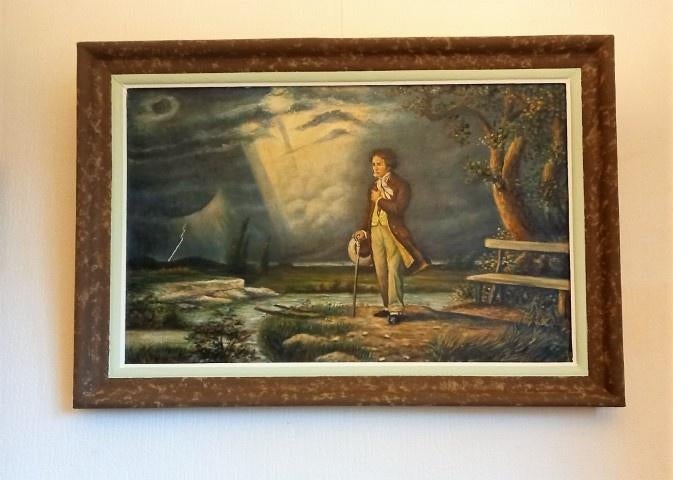 Beethoven in a stormy landscape, Ophalen