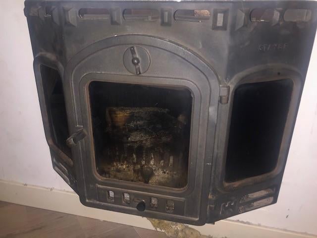 Stayer houtkachel 7Kw, Ophalen, Gebruikt, Houtkachel, Inbouw