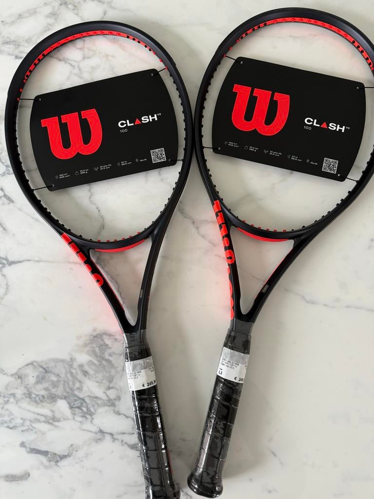 Wilson Clash 100 V3.0 Tennis Rackets - Nieuwstaat!, Sport en Fitness, Tennis, Ophalen, Nieuw, Wilson, Racket