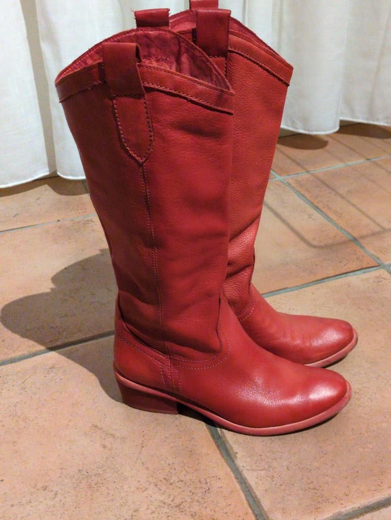 Lazamani Rode Laarzen Maat 36, Kleding | Dames, Schoenen, Gedragen, Hoge laarzen, Rood, Ophalen of Verzenden