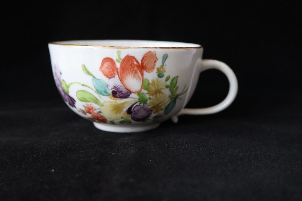 Antiek Meissen thee kop 1852-1924, Ophalen of Verzenden