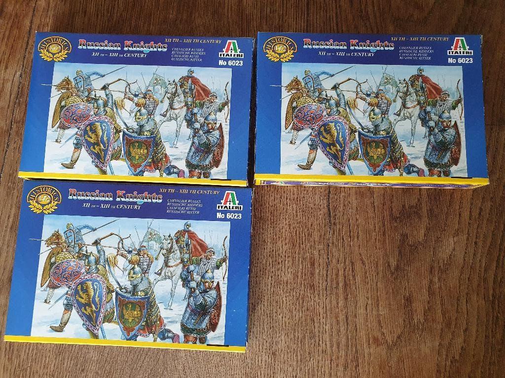 Russische ridders, Italeri 6023 (6x) 1:72, Ophalen of Verzenden, Zo goed als nieuw, 1:50 of kleiner, Figuur of Figuren