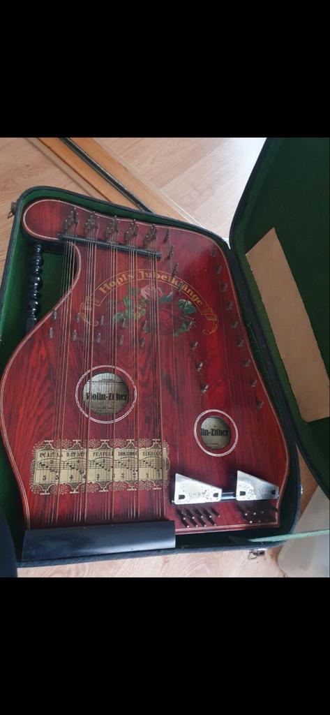 Antieke Vioolciter, Muziek en Instrumenten, Snaarinstrumenten | Overige, Ophalen, Gebruikt, Citer
