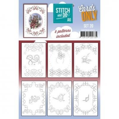 Stitch and Do A6 Cards only 20 en 6 verschillende oplegkaart, Hobby en Vrije tijd, Kaarten | Zelf maken, Blanco kaart of Basiskaart