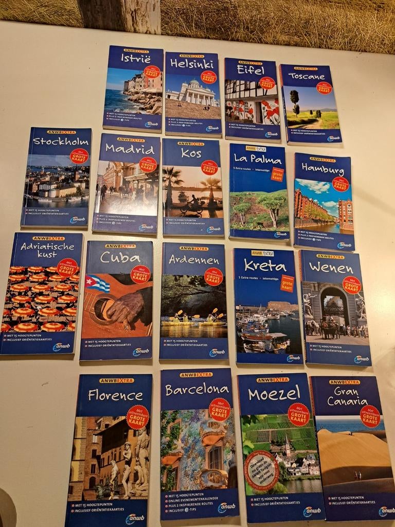 Anwb reisgidsen  - reisboekjes met kaart, Boeken, Reisgidsen, Europa, Ophalen of Verzenden, Zo goed als nieuw, Reisgids of -boek