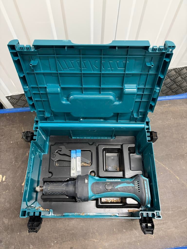 Makita DGD800 Rechte slijp/freesmachine, Ophalen of Verzenden, Zo goed als nieuw, Accu, Overige soorten