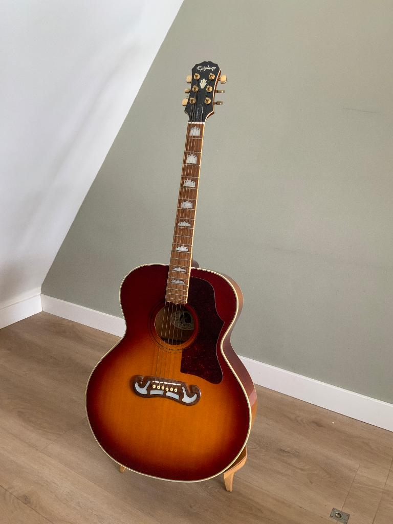 Epiphone gibson EJ200vs jumbo uit 1993, Ophalen, Gebruikt, Western- of Steelstringgitaar