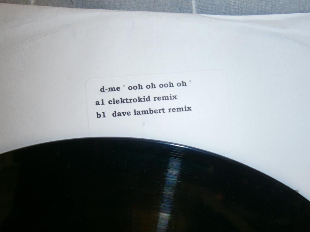 D‑Me – "Ooh Oh Ooh Oh" .12" Promo (ElektroKid/Lambert) House, Ophalen, Gebruikt, 12 inch, Dance Populair