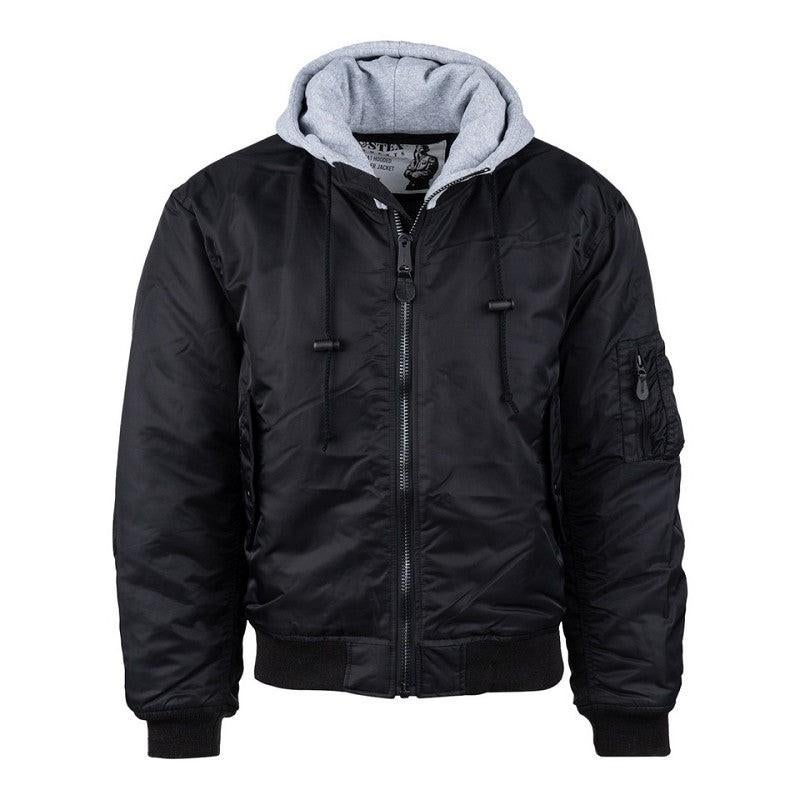 MA1 Winter Bomberjack met Hoodie - Zwart - Alle Maten, Kleding | Heren, Nieuw, Overige maten, Ophalen of Verzenden, Fostex