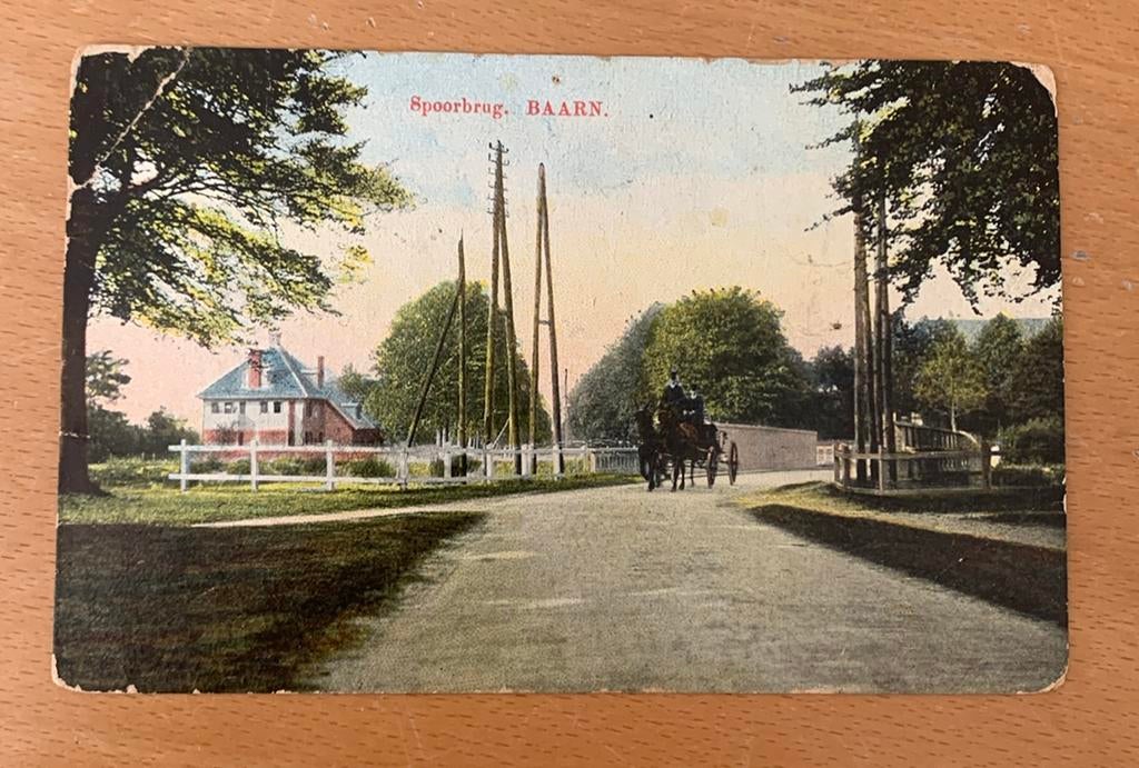 Ansichtkaart Baarn Spoorbrug briefkaart, Verzamelen, Ansichtkaarten | Nederland, Ophalen of Verzenden, Voor 1920, Utrecht