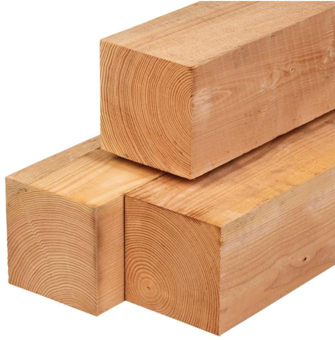 Douglas paal 200x200 mm | Douglas balk 63x175, Ophalen of Verzenden, Nieuw, 250 cm of meer, Palen