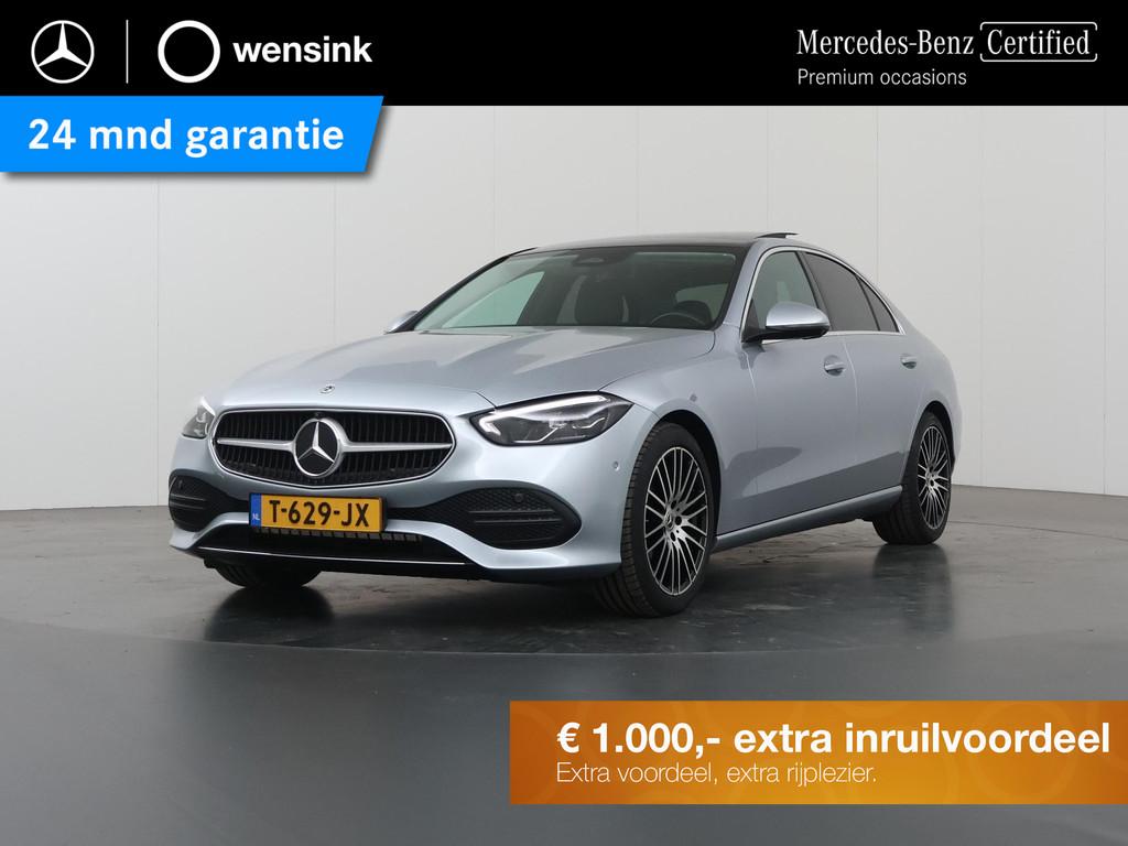 Mercedes-Benz C-klasse 180 AMG Line | Panoramadak | Trekhaak, Auto's, 4 cilinders, Origineel Nederlands, Bedrijf, 170 pk
