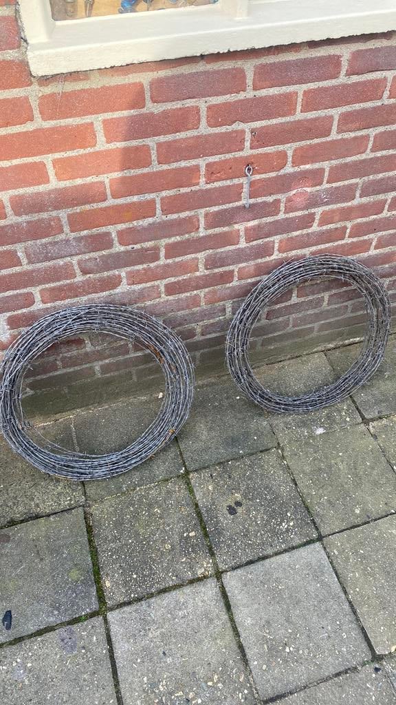 Prikkeldraad puntdraad, Tuin en Terras, Ophalen, Gebruikt, Minder dan 10 meter