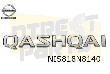 Nissan Qashqai embleem tekst ''Qashqai'' achterklep Originee, -, Verzenden, -, Nieuw
