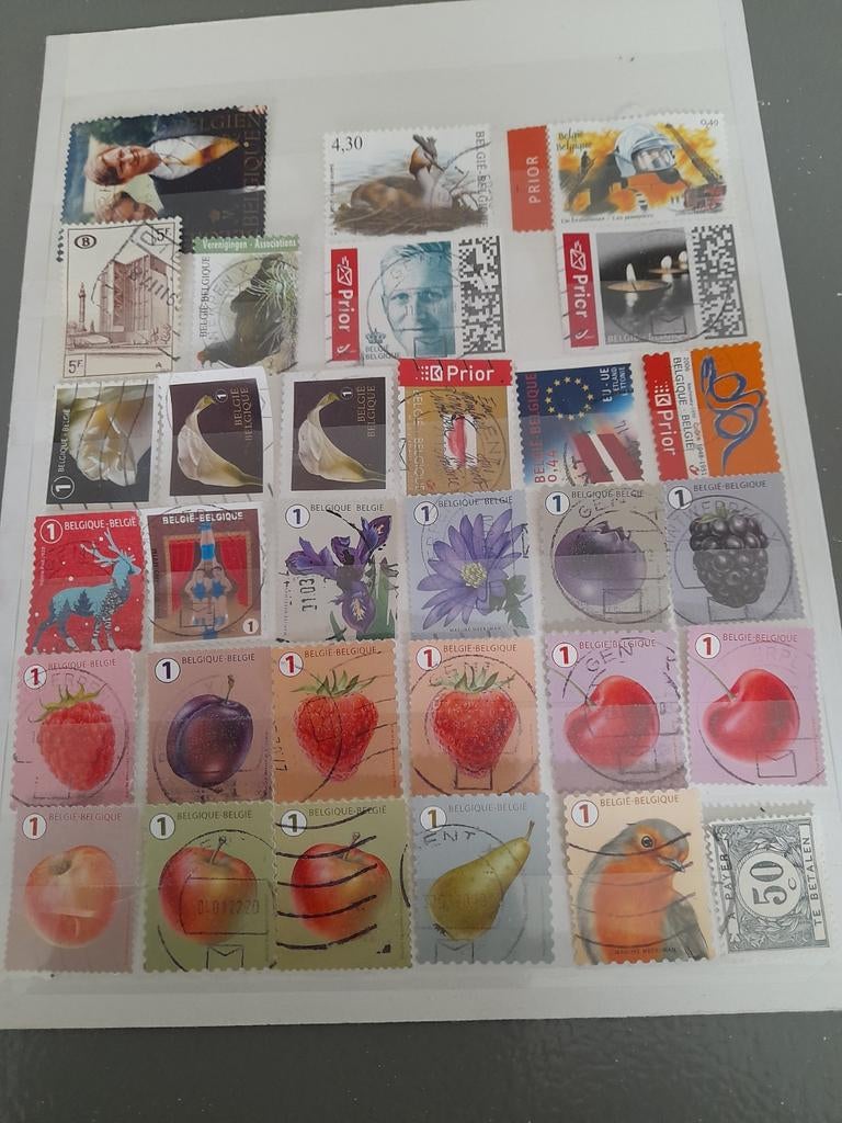 Kaveltje postzegels Belgie, Ophalen of Verzenden, Buitenland