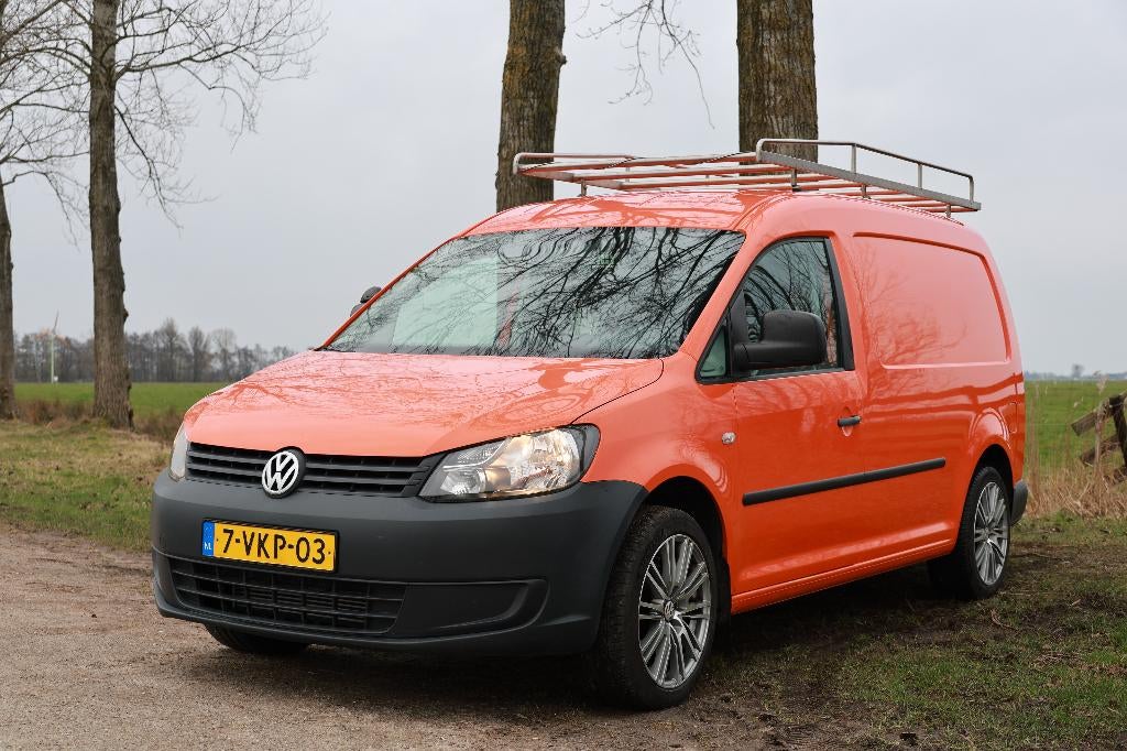 Volkswagen Caddy Maxi/ORANJE/1.6 D/75KW/CAMERA/TREKHAAK, Voorwielaandrijving, Euro 5, Stof, Volkswagen