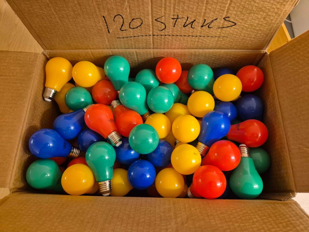 120x e27 lampen voor priklicht, -, Ophalen of Verzenden, Zo goed als nieuw, -