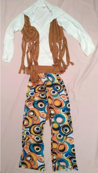 Hippie, Flower Power outfit mt 134 / 146, Ophalen of Verzenden, Nieuw, 134 t/m 140, Jongen of Meisje