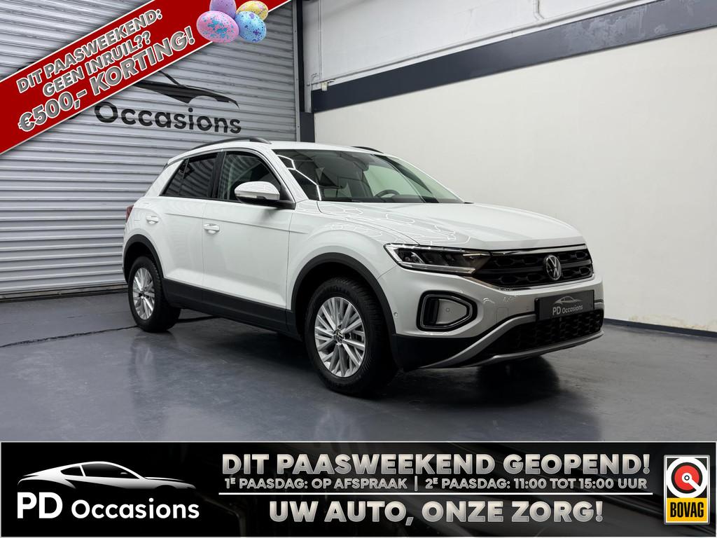 Volkswagen T-Roc 1.0 TSI Life Edition - Stoelverw. - Parkeer, Voorwielaandrijving, Stof, Gebruikt, Zwart