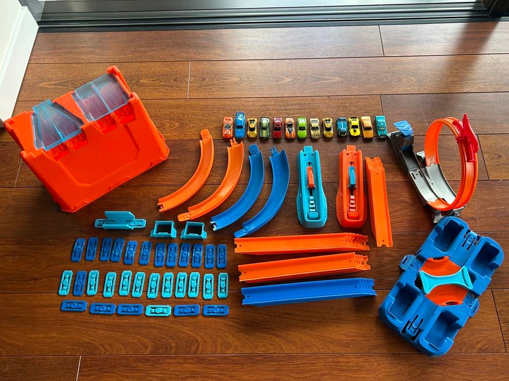 Verzameling Hotwheels, Kinderen en Baby's, Speelgoed | Racebanen, Ophalen, Hot Wheels, Handmatig, Met looping