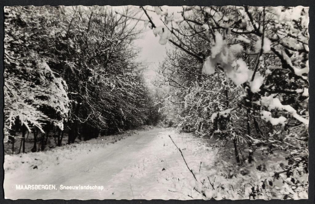 Maarsbergen, Sneeuwlandschap. 1967., Verzamelen, Ophalen of Verzenden, 1960 tot 1980, Ongelopen, Utrecht