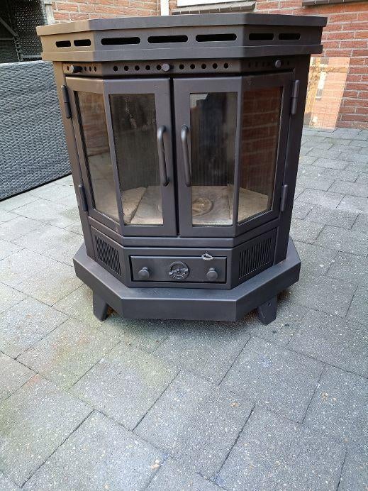 super RENY GROTE OSLO XXL 8 KW houtkachel  allesbrander, Ophalen, Gebruikt, Houtkachel, Vrijstaand