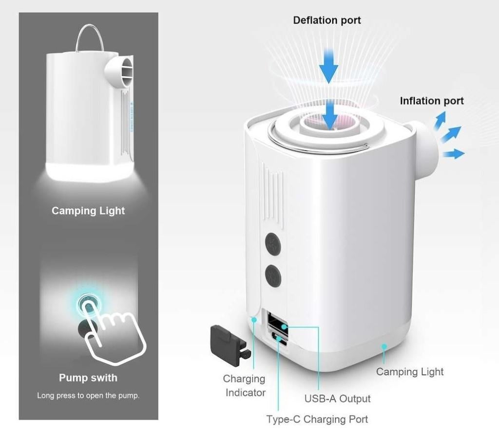 Luchtpomp 5 in 1, Ophalen of Verzenden, Nieuw, Elektrisch