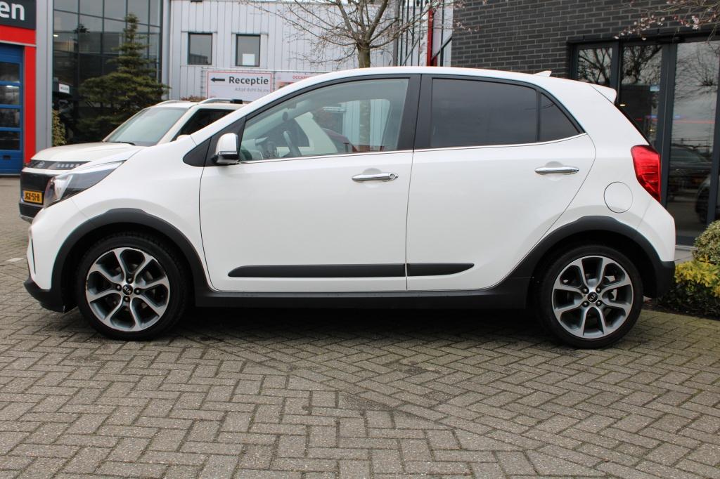 Kia Picanto 1.0 T-GDI X-Line 100PK! Navi/16"/Cam "RIJKLAARPR, Voorwielaandrijving, 101 pk, Gebruikt, Zwart