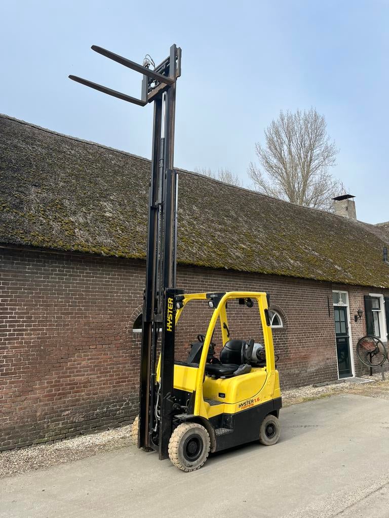 Hyster 16 fortens triplex 5m sideshift freelift lpg netjes!✅, Ophalen of Verzenden, LPG, Heftruck