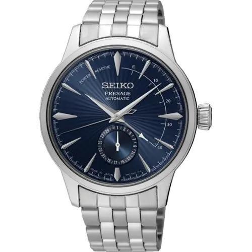 Seiko Presage SSA347J1 Horloge Blauw, Ophalen, Staal, Polshorloge, Zo goed als nieuw