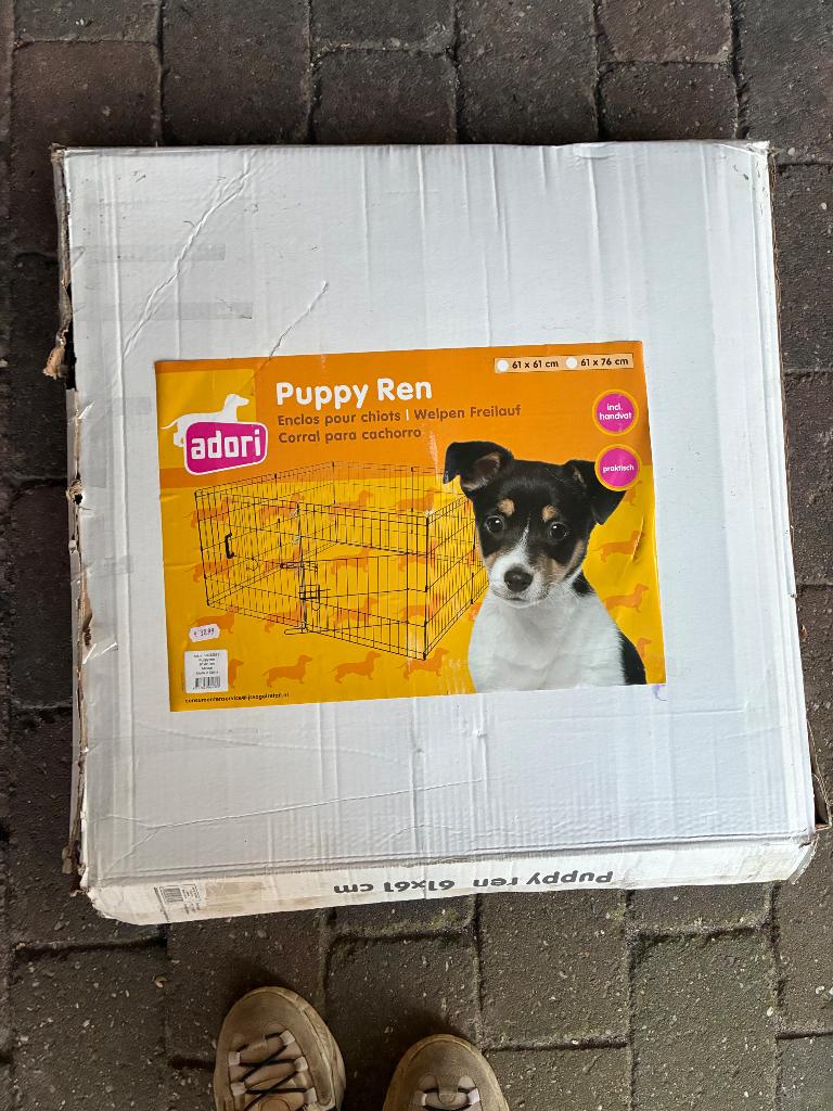Adori puppy ren 61x61cm, Dieren en Toebehoren, Hondenbenches, Ophalen of Verzenden, Zo goed als nieuw