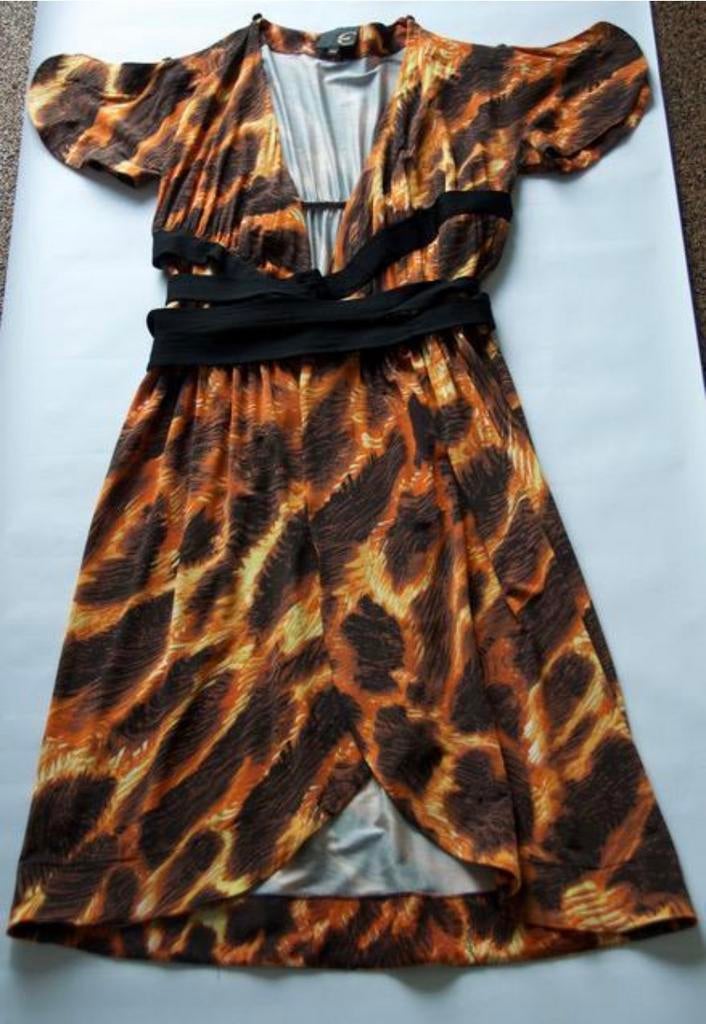 Just Cavalli Jurk, Maat 38/40 (M), Oranje, Ophalen of Verzenden, Zo goed als nieuw