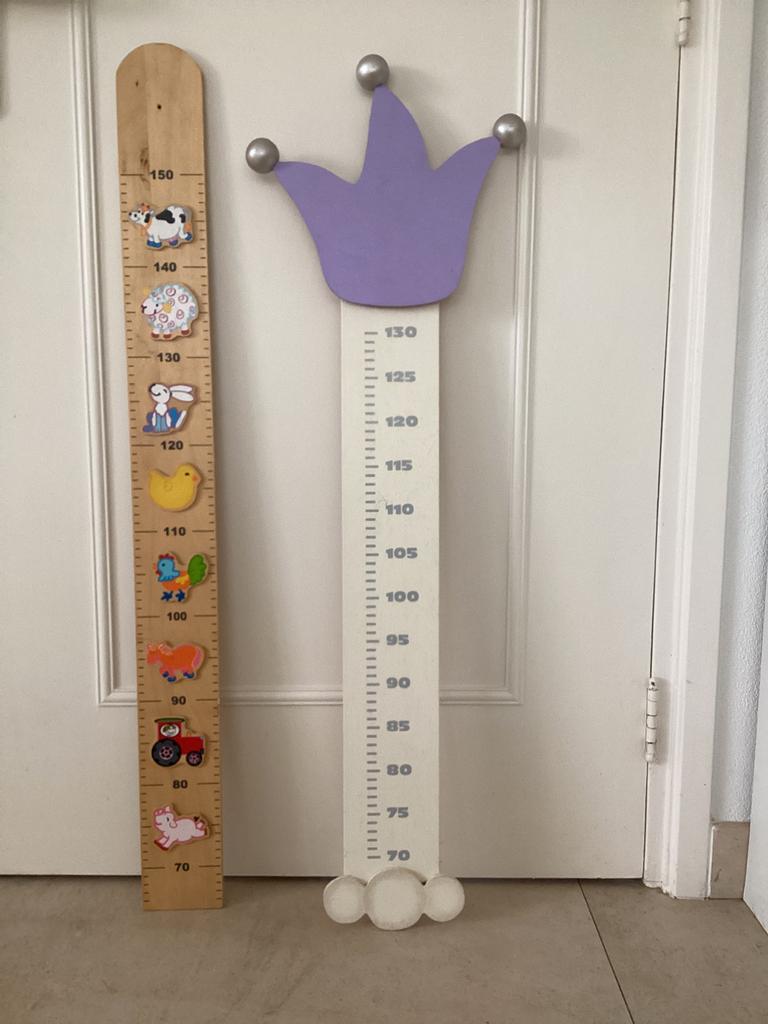 Groeimeters/nachtlampjes/ledikantje/babystoel/lamp Lion King, Ophalen of Verzenden, Gebruikt, Wanddecoratie