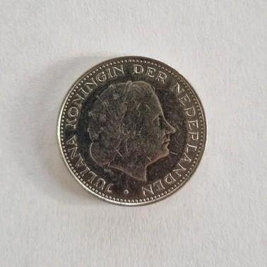 2½ Gulden Rijksdaalder 1969 Koningin Juliana Nikkel, Postzegels en Munten, Munten | Nederland, Ophalen of Verzenden