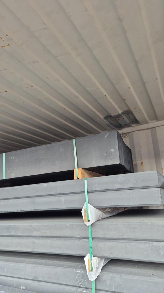 60 stuks antraciet beton palen en platen te koop, Ophalen of Verzenden, Overige materialen, Minder dan 3 meter