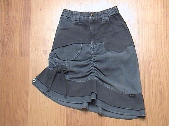 JOTTUM lichtgrijze / donkergrijze rok van ribstof / ribrok, Kinderen en Baby's, Kinderkleding | Maat 116, Gebruikt, Meisje, Jottum