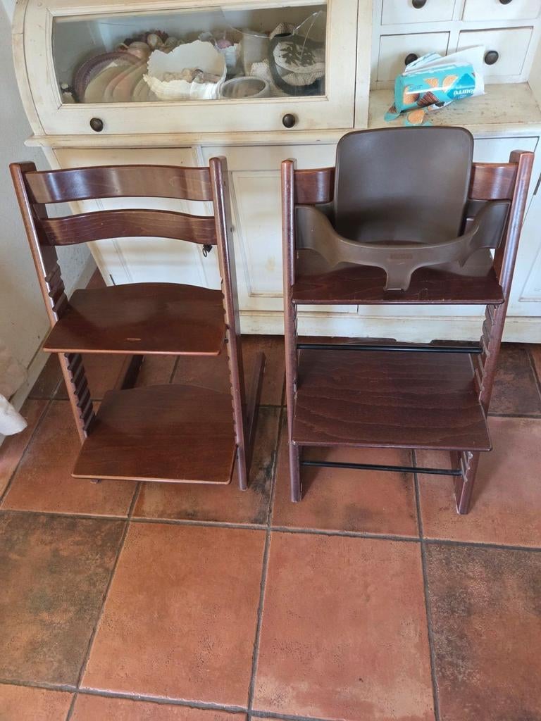 Stokke tripp trapp trip trap kinderstoelen, Ophalen of Verzenden, Gebruikt, Meegroeistoel