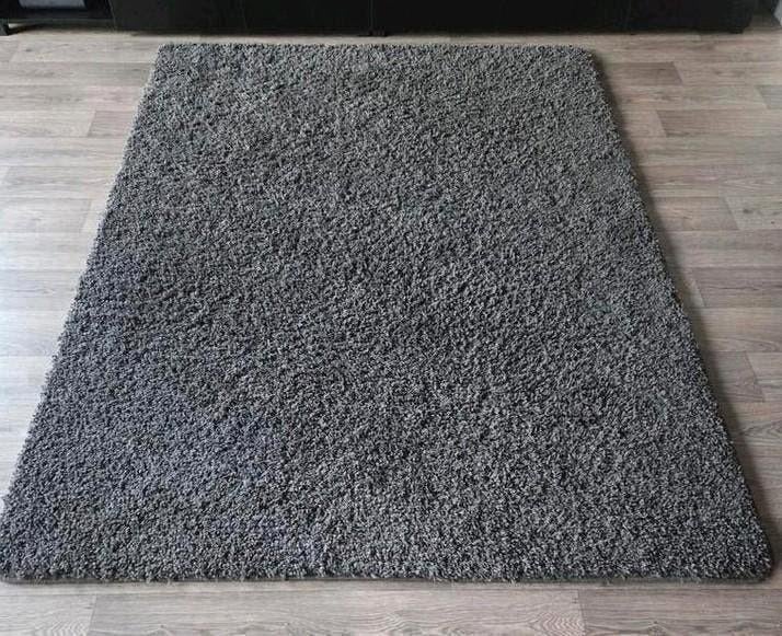 Grijs vloerkleed, zacht en comfortabel (160 x 230 cm), Gebruikt, 150 tot 200 cm, 200 cm of meer, Ophalen of Verzenden