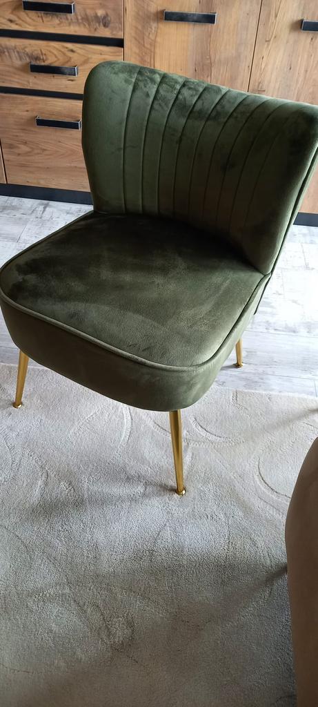 Velvet fauteuil, Huis en Inrichting, Stoelen, Ophalen, Zo goed als nieuw, Overige kleuren, Eén