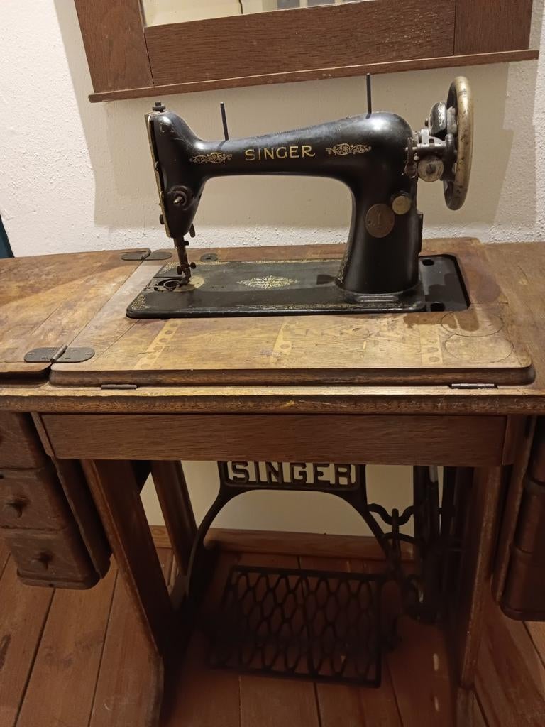 Trap naaimachine, Ophalen